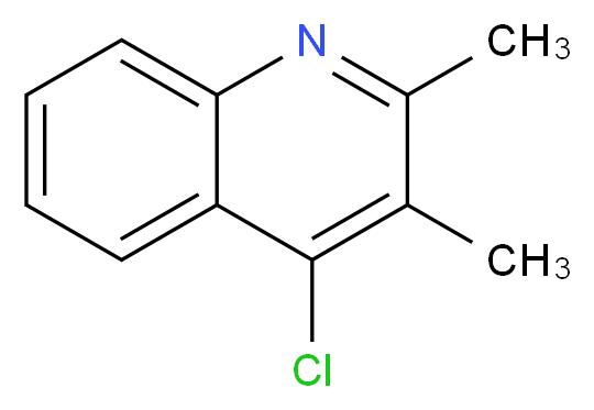 4-CHLORO-2,3-DIMETHYLQUINOLINE_分子结构_CAS_63136-62-9)