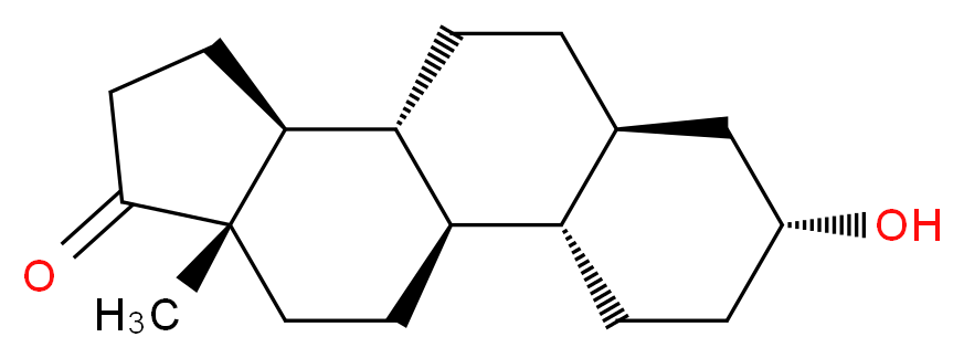 (1R,2S,5R,7S,10R,11S,15S)-5-hydroxy-15-methyltetracyclo[8.7.0.0<sup>2</sup>,<sup>7</sup>.0<sup>1</sup><sup>1</sup>,<sup>1</sup><sup>5</sup>]heptadecan-14-one_分子结构_CAS_1225-01-0