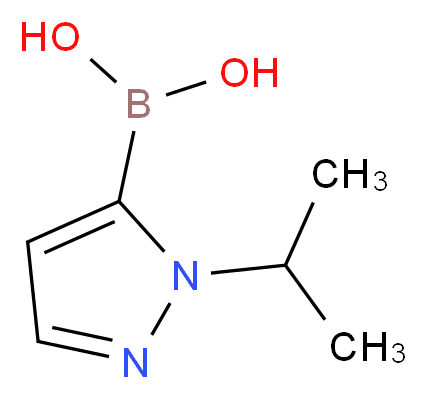 [1-(propan-2-yl)-1H-pyrazol-5-yl]boronic acid_分子结构_CAS_839714-33-9