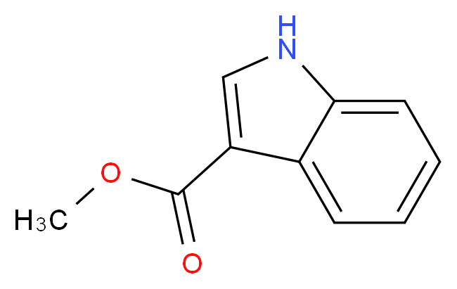 methyl 1H-indole-3-carboxylate_分子结构_CAS_942-24-5