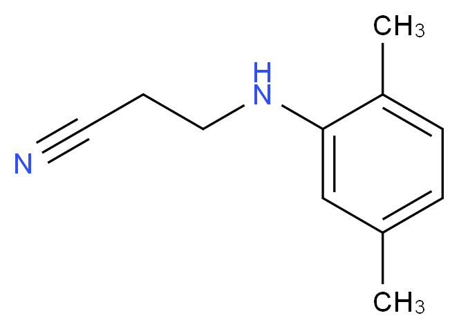 3-[(2,5-dimethylphenyl)amino]propanenitrile_分子结构_CAS_36072-16-9)