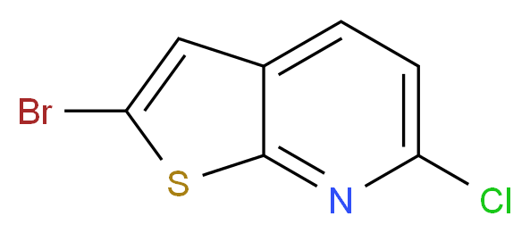 2-Bromo-6-chlorothieno[2,3-b]pyridine_分子结构_CAS_68236-35-1)