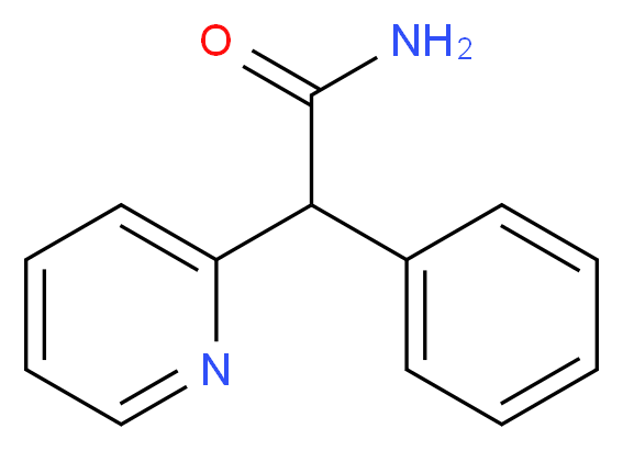 α-Phenyl-2-pyridineacetamide_分子结构_CAS_7251-52-7)