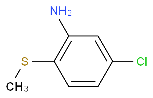 5-chloro-2-(methylsulfanyl)aniline_分子结构_CAS_16423-54-4