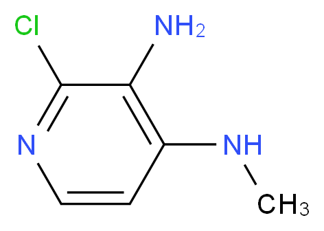 2-Chloro-N4-methylpyridine-3,4-diamine_分子结构_CAS_50432-67-2)