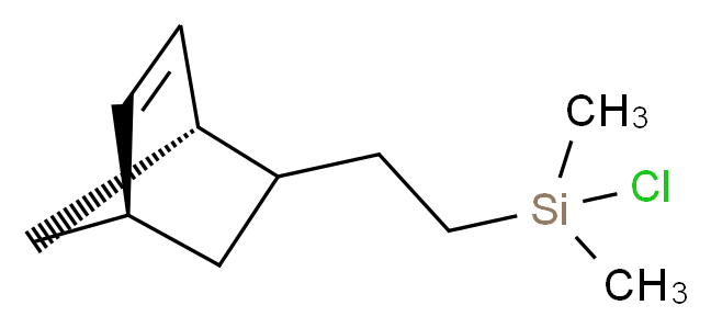 {2-[(1S,4S)-bicyclo[2.2.1]hept-5-en-2-yl]ethyl}(chloro)dimethylsilane_分子结构_CAS_120543-78-4