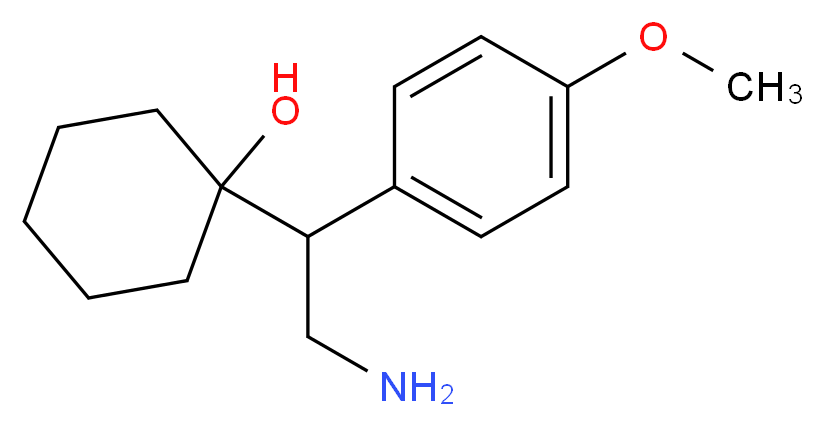 1-[2-Amino-1-(4-methoxyphenyl)ethyl]cyclohexanol(see D441570)_分子结构_CAS_93413-77-5)