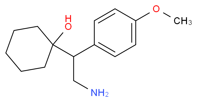 1-[2-amino-1-(4-methoxyphenyl)ethyl]cyclohexan-1-ol_分子结构_CAS_93413-77-5