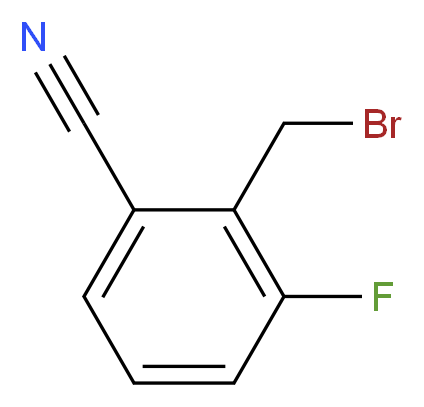 3-Fluoro-2-(bromomethyl)benzonitrile_分子结构_CAS_635723-84-1)