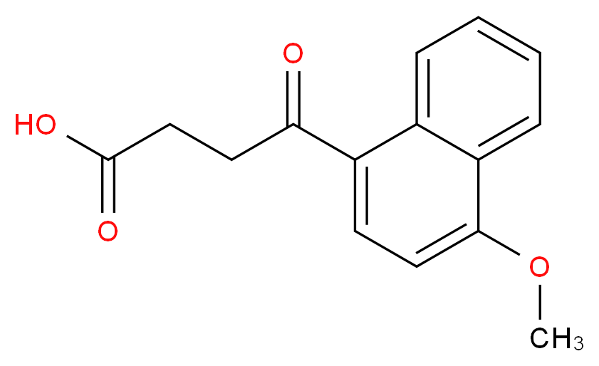 4-(4-methoxynaphthalen-1-yl)-4-oxobutanoic acid_分子结构_CAS_3562-99-0