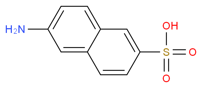 6-AMINO-2-NAPHTHALENESULFONIC ACID_分子结构_CAS_93-00-5)