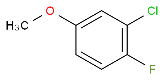 2-chloro-1-fluoro-4-methoxybenzene_分子结构_CAS_202925-07-3