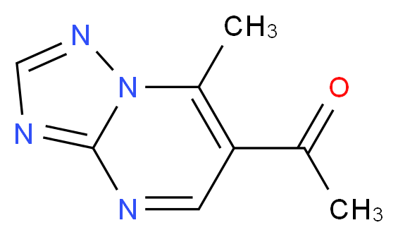 1-{7-methyl-[1,2,4]triazolo[1,5-a]pyrimidin-6-yl}ethan-1-one_分子结构_CAS_320416-90-8