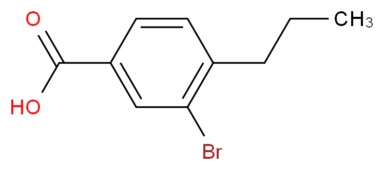 3-BroMo-4-propylbenzoic acid_分子结构_CAS_1131615-01-4)