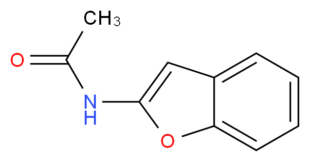 N-(1-benzofuran-2-yl)acetamide_分子结构_CAS_65847-73-6