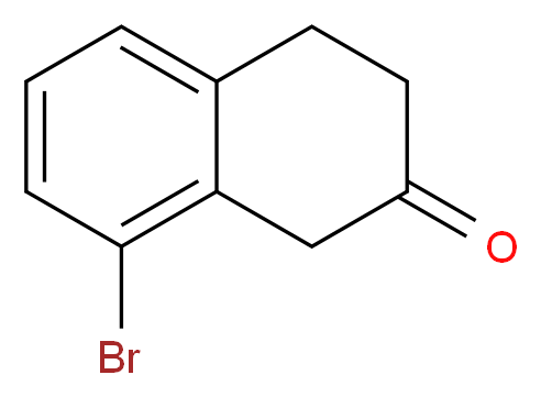 8-BROMO-2-TETRALONE_分子结构_CAS_117294-21-0)