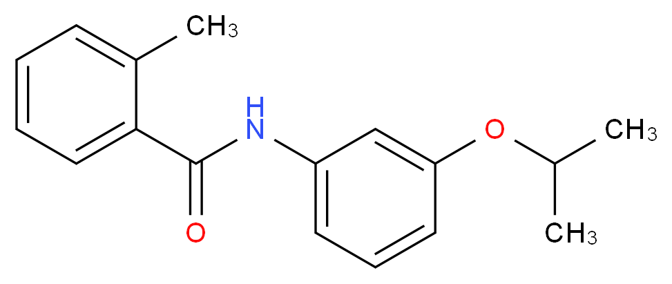 2-methyl-N-[3-(propan-2-yloxy)phenyl]benzamide_分子结构_CAS_55814-41-0