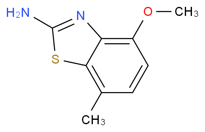 4-Methoxy-7-methyl-benzothiazol-2-ylamine_分子结构_CAS_88686-30-0)