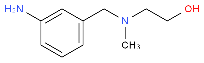 2-{[(3-aminophenyl)methyl](methyl)amino}ethan-1-ol_分子结构_CAS_738572-09-3
