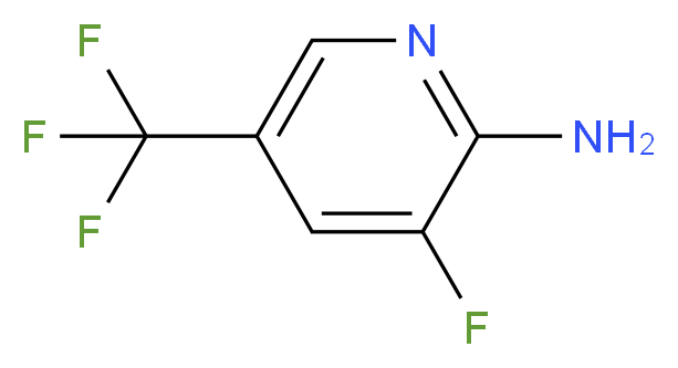 2-Amino-3-fluoro-5-(trifluoromethyl)pyridine_分子结构_CAS_852062-17-0)