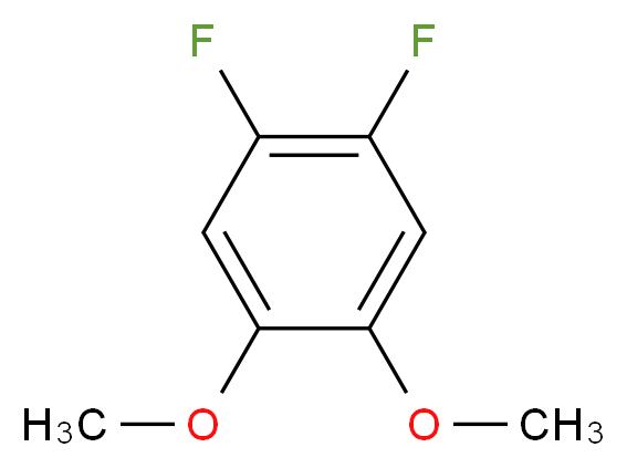 1,2-Difluoro-4,5-dimethoxybenzene_分子结构_CAS_203059-80-7)