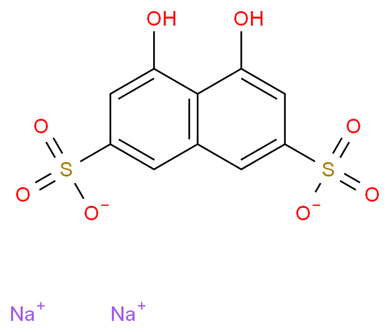 disodium 4,5-dihydroxynaphthalene-2,7-disulfonate_分子结构_CAS_5808-22-0