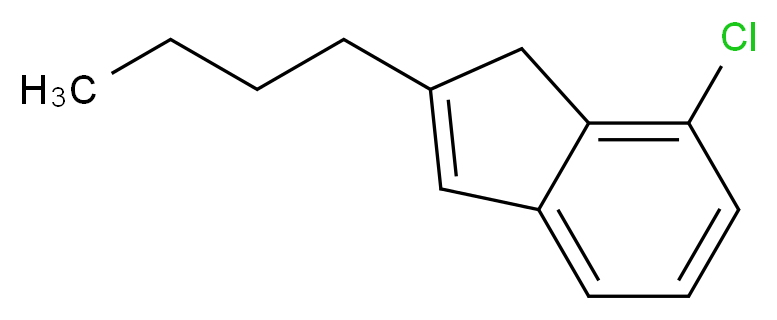 2-Butyl-7-chloro-1H-indene_分子结构_CAS_1003709-15-6)