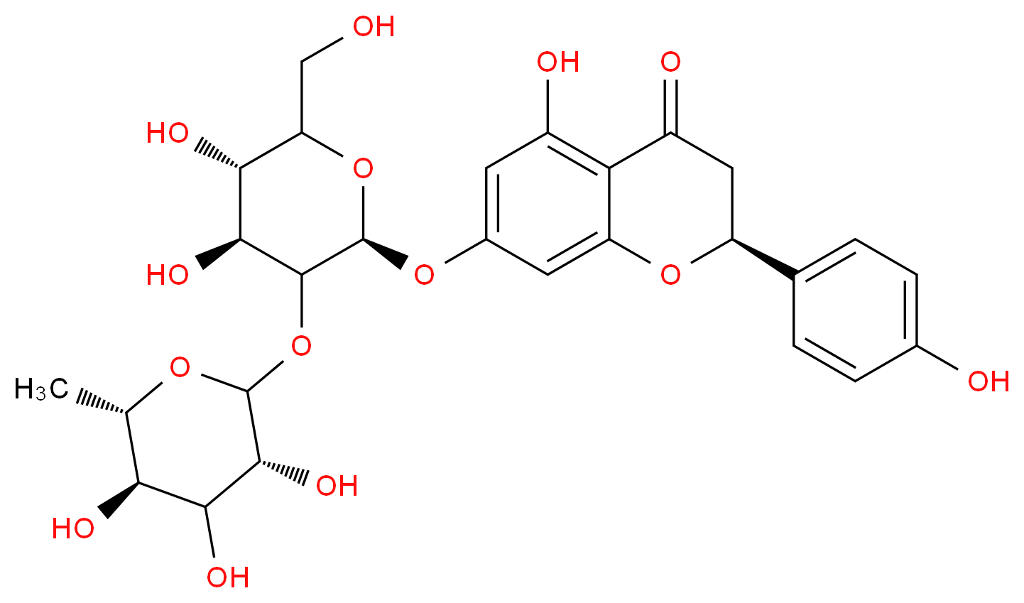 Naringin Hydrate_分子结构_CAS_132203-74-8)