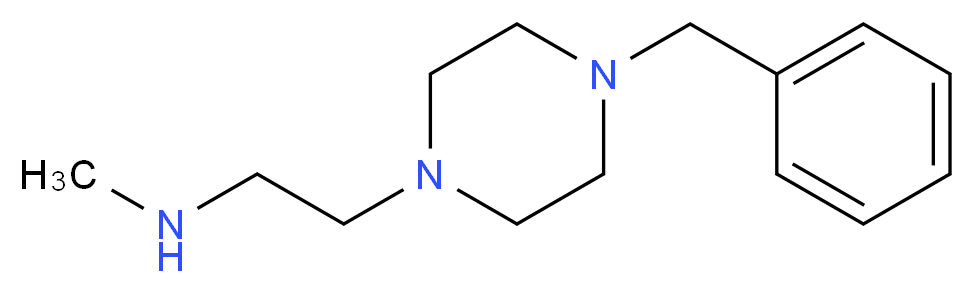 2-(4-BENZYLPIPERAZIN-1-YL)-N-METHYLETHANAMINE_分子结构_CAS_131502-30-2)