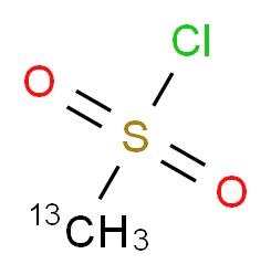 甲基-13C,d3-磺酰氯_分子结构_CAS_1216581-01-9)