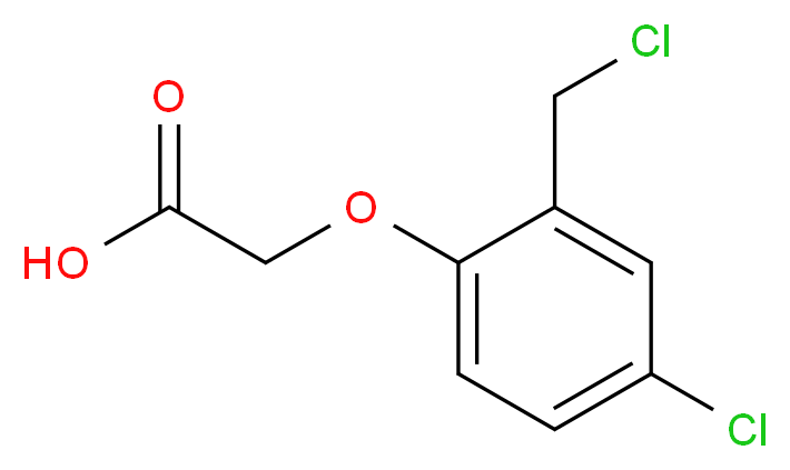 [4-chloro-2-(chloromethyl)phenoxy]acetic acid_分子结构_CAS_4286-99-1)