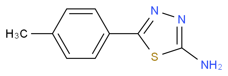 2-氨基-5-(4-甲氧苯基)-1,3,4-噻二唑_分子结构_CAS_26907-54-0)