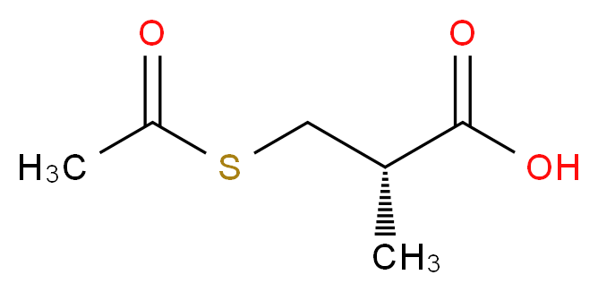 (2S)-3-(acetylsulfanyl)-2-methylpropanoic acid_分子结构_CAS_74431-52-0