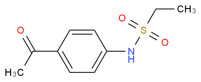 N-(4-acetylphenyl)ethane-1-sulfonamide_分子结构_CAS_)