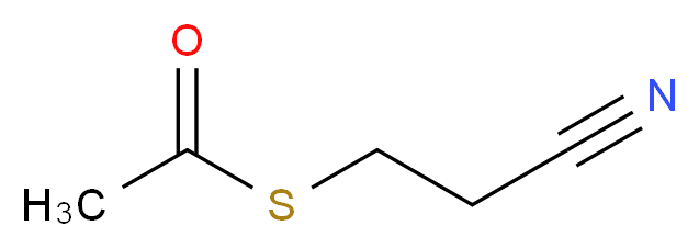 3-(acetylsulfanyl)propanenitrile_分子结构_CAS_119174-33-3