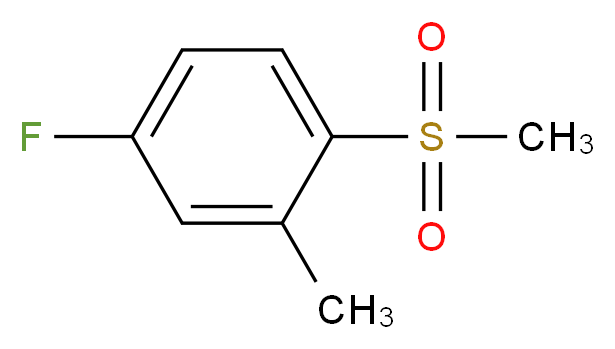 4-fluoro-1-methanesulfonyl-2-methylbenzene_分子结构_CAS_828270-62-8