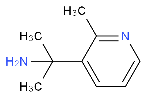 2-(2-methylpyridin-3-yl)propan-2-amine_分子结构_CAS_1060806-46-3)