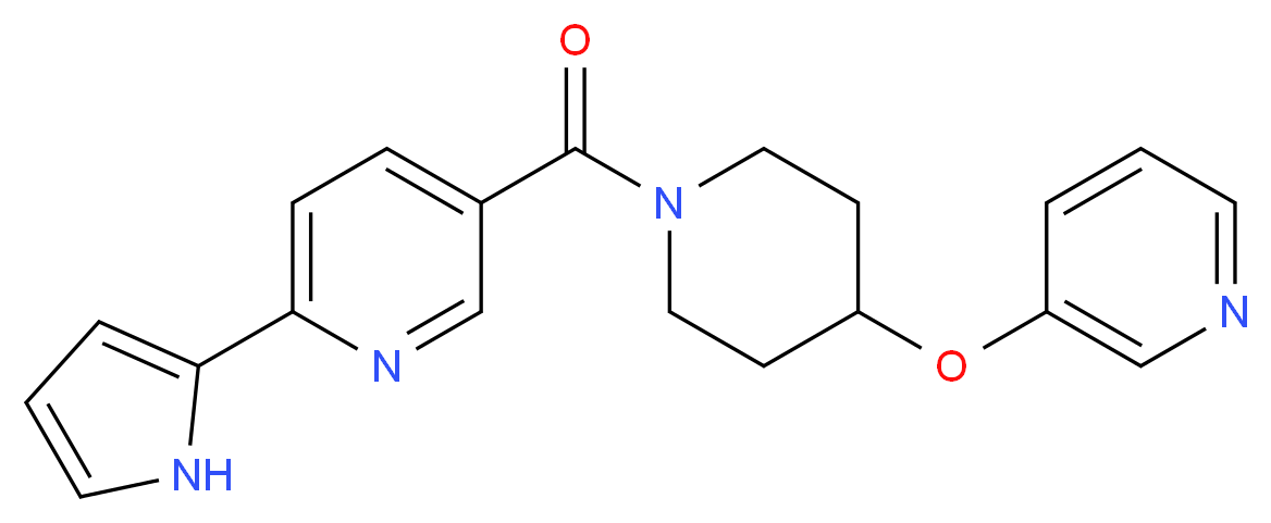 5-{[4-(pyridin-3-yloxy)piperidin-1-yl]carbonyl}-2-(1H-pyrrol-2-yl)pyridine_分子结构_CAS_)