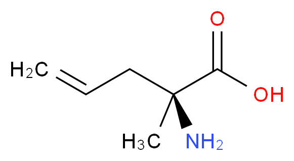 (2S)-2-amino-2-methylpent-4-enoic acid_分子结构_CAS_96886-55-4