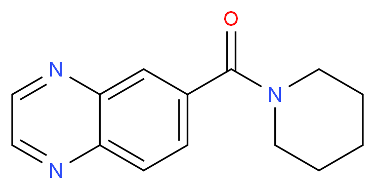 6-(piperidine-1-carbonyl)quinoxaline_分子结构_CAS_154235-83-3