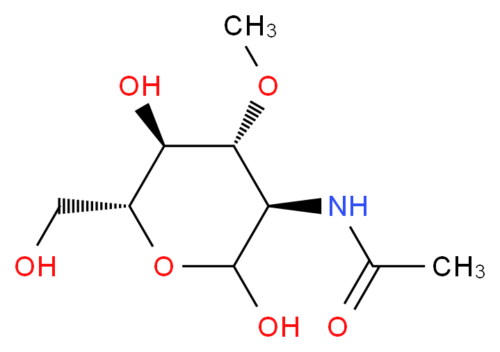2-Acetamido-2-deoxy-3-O-methyl-D-glucopyranose_分子结构_CAS_94825-74-8)