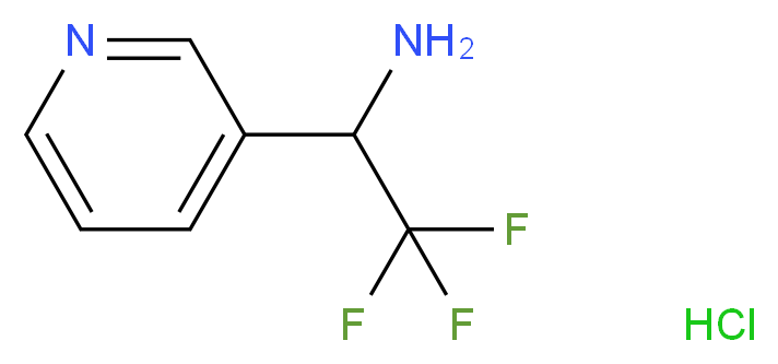 2,2,2-Trifluoro-1-pyridin-3-ylethylamine hydrochloride_分子结构_CAS_)