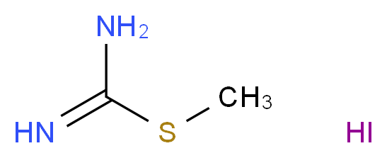 (methylsulfanyl)methanimidamide hydroiodide_分子结构_CAS_4338-95-8