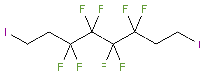 1,8-Diiodo-3,3,4,4,5,5,6,6-octafluorooctane 97%_分子结构_CAS_2681-00-7)