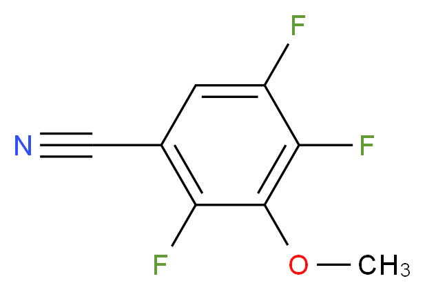 2,4,5-trifluoro-3-methoxybenzonitrile_分子结构_CAS_112811-63-9