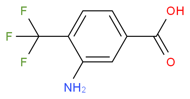 3-Amino-4-(trifluoromethyl)benzoic acid_分子结构_CAS_4857-33-4)