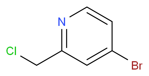 4-bromo-2-(chloromethyl)pyridine_分子结构_CAS_1001463-32-6