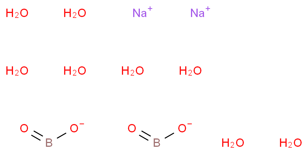 disodium octahydrate dioxoborinate_分子结构_CAS_10555-76-7