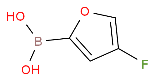4-FLUORO-2-FURANBORONIC ACID_分子结构_CAS_)