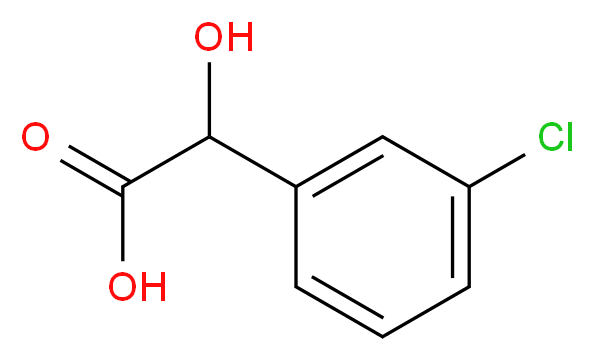 3-氯扁桃酸_分子结构_CAS_16273-37-3)